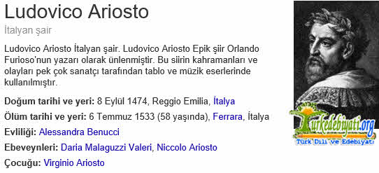 Ludovico Ariosto Kimdir?