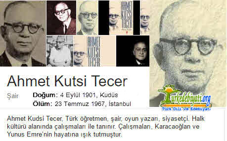 Ahmet Kutsi Tecer Kimdir?