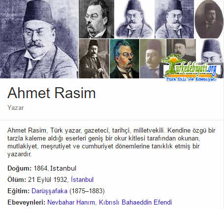 Ahmet Rasim Kimdir?