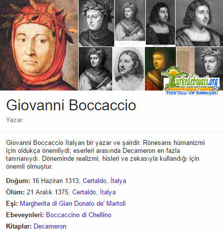 Giovanni Boccaccio Kimdir?