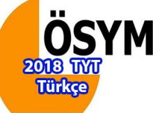 2018 TYT Türkçe Soruları ve Cevapları