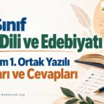 10. Sınıf Edebiyat 1.Dönem 1. Yazılı