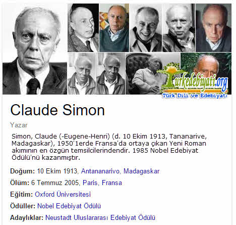 Claude Simon Hayatı, Edebi Kişiliği, Eserleri