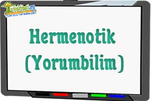 Hermenotik_Yorumbilim