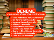 Cumhuriyet Dönemi Türk Edebiyatında Deneme