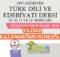 Türk Dili ve Edebiyatı Dersi Yazma Kazanımları, Konuları