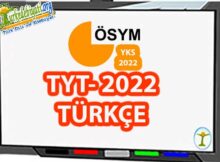 2022 TYT Türkçe Soruları ve Cevapları