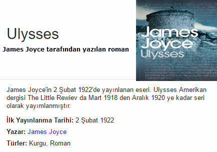 Ulysses Roman Özeti-James Joyce